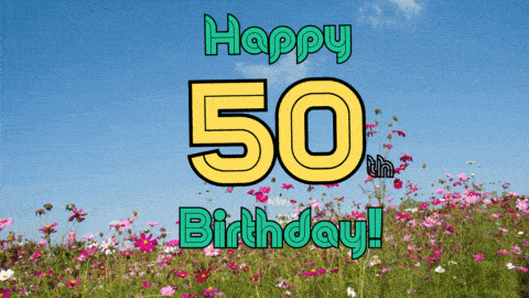 Wishing you a delightful 50th birthday celebration